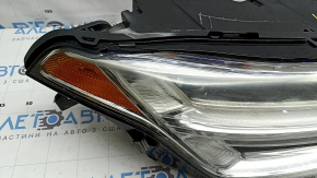 Front right headlight assembly Volvo XC90 16-17 LED, needs polishing, scratches, cobwebs, chips