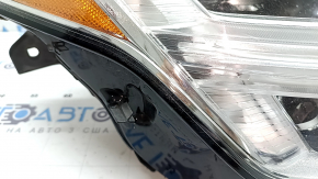 Front right headlight assembly Volvo XC90 16-17 LED, needs polishing, scratches, cobwebs, chips