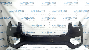 Front bare bumper Volvo XC90 16-19 for headlight washers without park assist, blue, non-standard holes, chipped