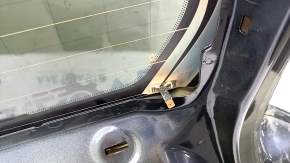 The trunk door is bare with glass for Volvo XC90 16-22 blue 467, with a spoiler, brake light, trapezoid