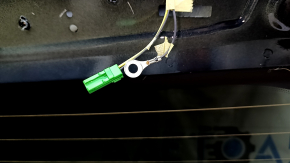 The trunk door is bare with glass for Volvo XC90 16-22 blue 467, with a spoiler, brake light, trapezoid
