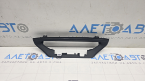 Front panel trim for BMW X1 F48 16-22 monitor, black