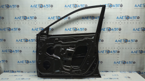 The front right door of a Nissan Rogue 14-20 is bare, the glass frame is bent