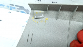 Lower right rear pillar trim Volvo XC90 16-26 gray, scratches, broken fasteners