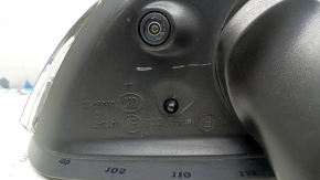 Right side mirror assembly Volvo XC90 16-24 15+4 pins, turn signal, heated, auto-dimming, BSM, camera, blue, worn