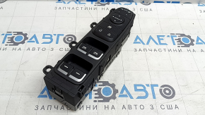Front left window lift control Kia Niro 17-22 HEV, PHEV chrome, for automatic folding, for memory, scuffs, scratches