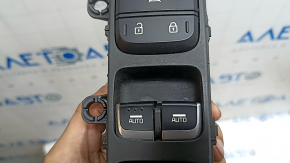 Front left window lift control Kia Niro 17-22 HEV, PHEV chrome, for automatic folding, for memory, scuffs, scratches