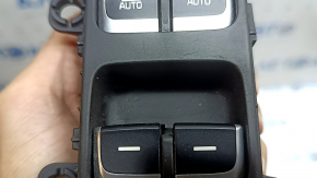Front left window lift control Kia Niro 17-22 HEV, PHEV chrome, for automatic folding, for memory, scuffs, scratches