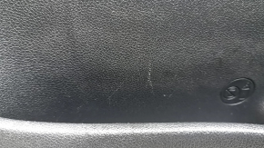 Front left door trim card Kia Niro 17-22 black with gray Harman Kardon, black glossy insert, for seat memory, leather armrest, without handle and control, scratches, needs cleaning