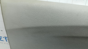 Front left door trim card Kia Niro 17-22 black with gray Harman Kardon, black glossy insert, for seat memory, leather armrest, without handle and control, scratches, needs cleaning