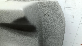 Front left door trim card Kia Niro 17-22 black with gray Harman Kardon, black glossy insert, for seat memory, leather armrest, without handle and control, scratches, needs cleaning