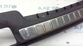 Volvo XC90 16-19 trunk opening trim, black, with metal inserts, scratches
