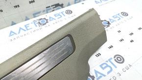 Rear left inner door sill trim for Volvo XC90 16-25 with backlight, grey, scratches, dry cleanable