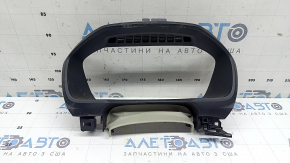 Volvo XC90 16-25 black instrument cluster trim with grey trim
