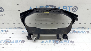 Volvo XC90 16-25 black instrument cluster trim with grey trim