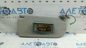 Right sun visor Volvo XC90 16-26 gray with backlight, without hook, dry cleanable