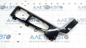 Upper center console trim Volvo XC90 16-22 T5, T6, gloss black, scratches