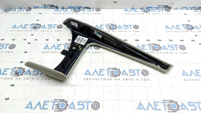 Front center console trim Volvo XC90 16-23 type 1, leather, gray, dry-cleanable