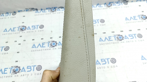 Front center console trim Volvo XC90 16-23 type 1, leather, gray, dry-cleanable