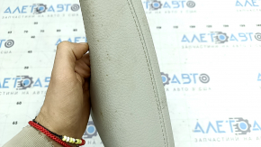 Front center console trim Volvo XC90 16-23 type 1, leather, gray, dry-cleanable