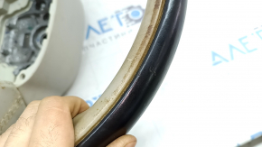 Bare steering wheel Volvo XC90 16-26, gray leather, without heating and paddles, without overlay, for dry cleaning, scratches