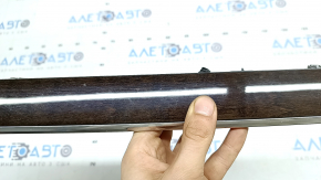 Right front panel trim Volvo XC90 16-25, wood finish, glossy, with backlight, scratches