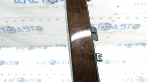 Right front panel trim Volvo XC90 16-25, wood finish, glossy, with backlight, scratches