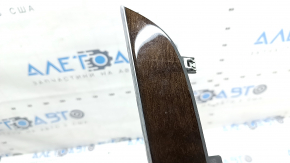 Right front panel trim Volvo XC90 16-25, wood finish, glossy, with backlight, scratches