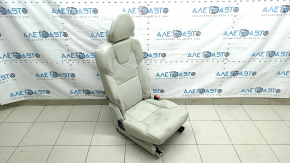 Rear seat right 2nd row Volvo XC90 16-22 gray leather for 3 rows, dry cleanable, rusty frame