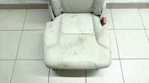 Rear seat right 2nd row Volvo XC90 16-22 gray leather for 3 rows, dry cleanable, rusty frame