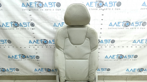Rear seat right 2nd row Volvo XC90 16-22 gray leather for 3 rows, dry cleanable, rusty frame