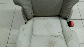 Rear seat right 2nd row Volvo XC90 16-22 gray leather for 3 rows, dry cleanable, rusty frame