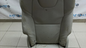 Rear seat right 2nd row Volvo XC90 16-22 gray leather for 3 rows, dry cleanable, rusty frame