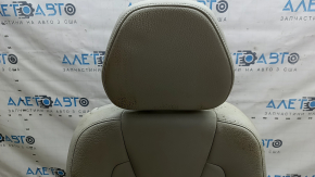Rear seat right 2nd row Volvo XC90 16-22 gray leather for 3 rows, dry cleanable, rusty frame