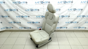 Left rear seat, 2nd row, Volvo XC90 16-22, grey leather for 3rd row, dry-cleanable, rusty frame