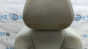 Left rear seat, 2nd row, Volvo XC90 16-22, grey leather for 3rd row, dry-cleanable, rusty frame