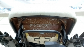 Rear center seat 2nd row Volvo XC90 16-25 gray leather for 3rd row, with belt and armrest, dry-cleanable, dents, rusty frame