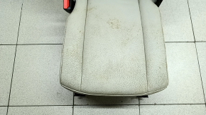 Rear center seat 2nd row Volvo XC90 16-25 gray leather for 3rd row, with belt and armrest, dry-cleanable, dents, rusty frame