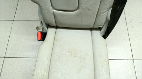 Rear center seat 2nd row Volvo XC90 16-25 gray leather for 3rd row, with belt and armrest, dry-cleanable, dents, rusty frame