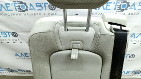 Rear center seat 2nd row Volvo XC90 16-25 gray leather for 3rd row, with belt and armrest, dry-cleanable, dents, rusty frame