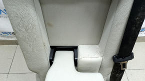 Rear center seat 2nd row Volvo XC90 16-25 gray leather for 3rd row, with belt and armrest, dry-cleanable, dents, rusty frame