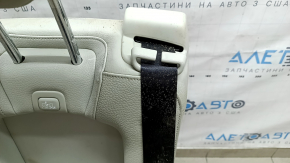Rear center seat 2nd row Volvo XC90 16-25 gray leather for 3rd row, with belt and armrest, dry-cleanable, dents, rusty frame