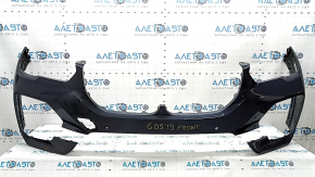 Bare front bumper BMW X5 G05 19-23 for parking sensors, graphite, scratches, dented