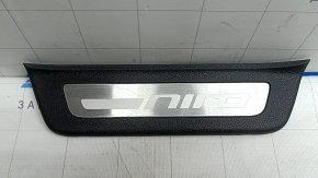 Rear left outer threshold plate Kia Niro 17-22 chrome, scratches on chrome