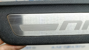Rear left outer threshold plate Kia Niro 17-22 chrome, scratches on chrome