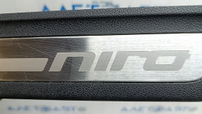 Rear left outer threshold plate Kia Niro 17-22 chrome, scratches on chrome