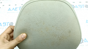 Front right headrest Volvo XC90 16-26, grey leather, dry-cleanable