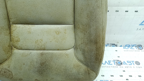 Volvo XC90 16-17 driver's seat cushion upholstery, grey leather, heated, dry cleanable, worn