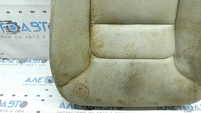 Volvo XC90 16-17 driver's seat cushion upholstery, grey leather, heated, dry cleanable, worn