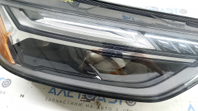 Front right headlight assembly for Audi Q5 80A 21-25 LED, needs polishing, scratches, yellowing LED